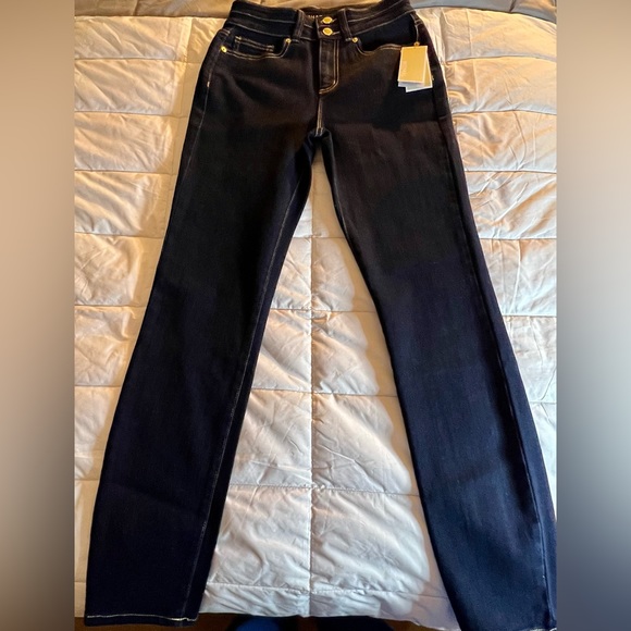 NWT MICHAEL Michael Kors dark wash denim blue jeans. Selma skinny. Women’s 2 - Picture 5 of 10